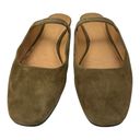 Madewell The Greta Ballet Flat Mule in Spiced Olive Suede Green Size 9.5 Photo 5