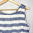 BeachLunchLounge  Blue & White Stripe Fit & Flare Summer Dress L Photo 3