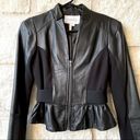 BCBGeneration  Black Leather Jacket Photo 0