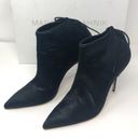 Manolo Blahnik black calf hair pointed booties, size 40, NWOT Photo 1