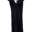 Rails  Constance Black Ruffle Linen Midi Dress Size XS Photo 5