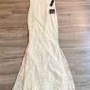 Lulus  Zenith Cream Lace Maxi Dress Size S NWT Photo 3