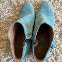 Sam Edelman Blue Suede Chunky Heel Bootie Photo 4