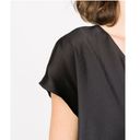 DKNY  Black V-neck Wrap T-shirt S NWT Photo 3