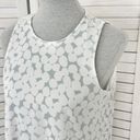 Calvin Klein  Polkadot Chiffon Sleeveless Tent Swing Dress White Grey Size 8 Photo 4