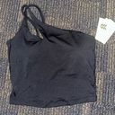 All In Motion New with tags Black asymmetrical athletic crop top size small Photo 0