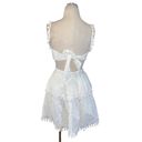 Majorelle Shauna Mini Dress in White Small New Womens Mini Pom Poms Photo 5