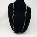 Marc Jacobs  Faux Gold Black Dainty Spike Long Chain Layering Necklace Photo 0