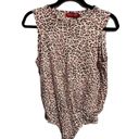 n:philanthropy  Belle Pink Leopard Sleeveless Bodysuit Photo 1