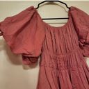 Petal J.ING Princess Pink Puff Sleeve Off the Shoulder Mini Dress Babydoll XL Photo 1