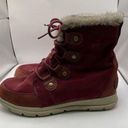 Sorel Winter boots  Women’s Explorer Joan Waterproof Boot maroon Size 10 Photo 0