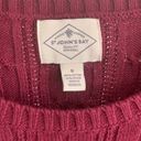 st. john's bay  | Crew Neck Long Sleeve Cable Knit Pullover Sweater Size Small Photo 8