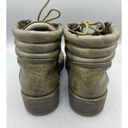 Seven Dials  Green Boots Reedy Lace Up Women’s Size 8 Photo 2