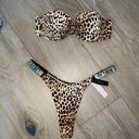 Victoria's Secret brand new victoria secret bikini cheetah small strapless thong  Photo 0