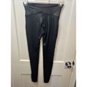 Spanx Faux Leather Stretch Leggings High Rise Pants Women’s Medium Black Photo 2