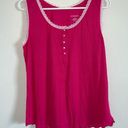 Xhilaration  tank sleep size large pink white lace LIKE NEW Photo 0