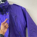 Edge Vintage Womens Inside  Ski Jacket 90s 80s Retro Zip Button Purple Black Coat Photo 9