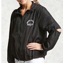 Forever 21 Black Active Vented Windbreaker Jacket Photo 6