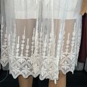 Xhilaration Cream Crochet Lace Overlay Robe Wrap Size XL Open Front 3/4 Sleeve Photo 4