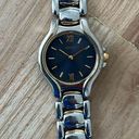 Seiko  Vintage Ladies Watch Blue Dial Two-Tone Bracelet
Gold-Tone Markers Hands Photo 4