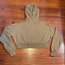 Good American  PUTTY CROPPED & COOL HOODIE SZ 2 MEDIUM M Photo 5