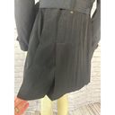 Croft & Barrow Kenneth Cole black trench coat with gold buttons and belt size medium Photo 8