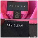 Relativity Relatively Women’s Trench Coat Jacket Classic Hot Pink Fuchsia Size Large Photo 8