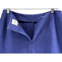 CAbi  Skirt Womens Size 4 Patriot Blue Textured Tulip Midi Skirt Flare Stretch Photo 4