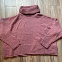 Madewell Merino Wool Sadler Turtleneck Oversize Sweater Purple Pink Size XL NWOT Photo 1