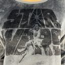 Star Wars  (S) Women's Gray Velour Long Sleeve Pullover Sweater Photo 1