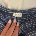 Brandy Melville Stripped Blue Pajama Shorts Photo 1