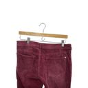 Pilcro  Anthropologie Icon Flare Corduroy Pants Women's 30 Burgundy Y2K Photo 8