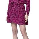 Zadig & Voltaire  Reveal Leopard Print Dress Hot Pink Black MSRP $398 Large NWT Photo 0