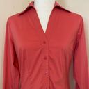 Worthington  Stretch Women’s Pink Rose Button Down Casual Shirt Sz 4 Photo 3