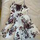 David's Bridal White Floral Dress Photo 0