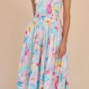 Hunter Bell  Braden Dress in Painterly Rainbow Print Size 4 Photo 0