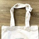 Nordstrom  "kiss"  white canvas bag Photo 3