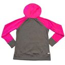 Danskin Now Womens Hoodie Pullover Hooded Sweatshirt Dri More Gray Pink Medium Photo 6