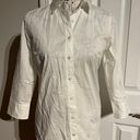 J.Crew NWOT  Preppy Work Perfect Button-Down Shirt casual blouse Women's White Stretch Sz S classic Photo 1