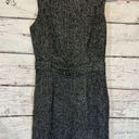 Banana Republic  Dress Tweed Sleeveless w Belt Charcoal Gray-0P Photo 0