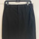 Gap Black Stretch Knee Length Pencil Skirt Photo 2