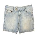 Apt. 9 Y2K  Denim Light Wash Mid Rise Bermuda Jort Shorts Size 12 Photo 0