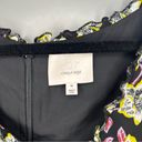 Kimberly Cinq a Sept  Top Ruched Floral Print Top Black Multi Size M Photo 7