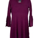 Cynthia Rowley  Womens 100% Merino Wool Flare Bell Sleeve Sweater Dress Size S Photo 0