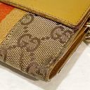 Gucci  Brown G Logo Chain Link Fabric Crossbody Wallet Multipocket Photo 8