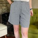 Bermuda Vintage gingham black and white  shorts high rise pleated Photo 0