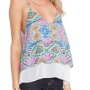 Lovers + Friends  Mosaic Cami Poppy Layered Tank Size Medium Sz M New Photo 7