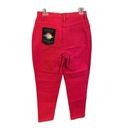 Newport News  Womens Jeans Skinny Mid Rise Red Size 10 Photo 2