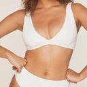 ANDIE  Swim The Belmar Bikini Top White Eyelet Size Medium Photo 0