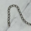 The Bar Skinny Silver Tone Metal Chain Link Belt Size Large L XL Photo 11